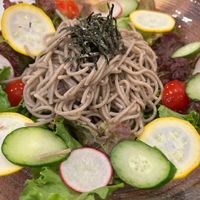 soba noodles  at CHOICE in Kyoto