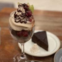 Parfait with fruit and chocolate   at CHOICE in Kyoto