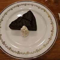chocolate cake with almond cream  at CHOICE in Kyoto