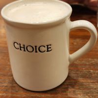 Tea latte at CHOICE in Kyoto