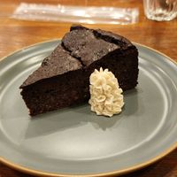 Chocolate cake at CHOICE in Kyoto