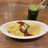 Vegan Japanese Omelette Rice - 6/10, Green Smoothie - 6/10  at CHOICE in Kyoto