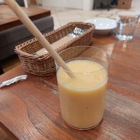 Yellow smoothie 700¥ at CHOICE in Kyoto