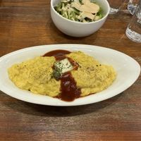 Omurice with Salad   at CHOICE in Kyoto
