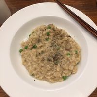 Mushroom risotto  at CHOICE in Kyoto
