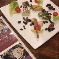 Italian/sundried tomato, herbal, Smokey, and delicious green cheese (matcha?) at CHOICE in Kyoto