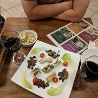 Vegan cheese platter at CHOICE in Kyoto