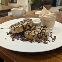 Chocolate pancake at CHOICE in Kyoto