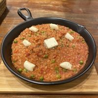 Breakfast risotto with vegan cheese! at CHOICE in Kyoto