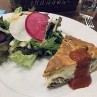 Tofu quiche at CHOICE in Kyoto