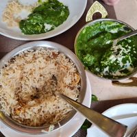 Pulao and palal panir at Lunar Restaurant in Darjeeling