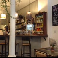 inside at El Cafe Blueproject in Barcelona