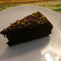 So yummy chocolate cake! at El Cafe Blueproject in Barcelona