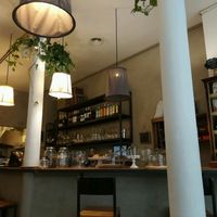 decor at El Cafe Blueproject in Barcelona