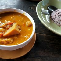 Pumpkin curry at Happy Green in Chiang Mai