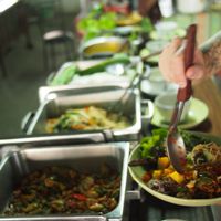 Buffet!  at Happy Green in Chiang Mai