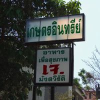Happy Green Thai Signage at Happy Green in Chiang Mai