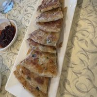 Green onion pancakes   at Sassy Foods in San Francisco