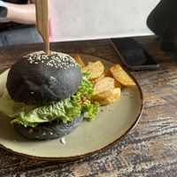 Tempe burger was okay.  at Vegan Soul Cafe in Penida Island