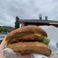 Vegan cheese burger  at Karkkilan Torigrilli in Karkkila