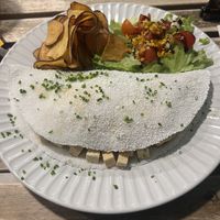 Tofu tapioca - tofu is cold, which is a bit odd. But the portion is great!   at Amaria Café in Costa Da Caparica