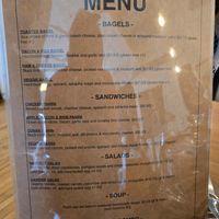 Menu at Anchor Coffee House in Windsor