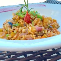 Risoto Vegano at Basílico in Cairu