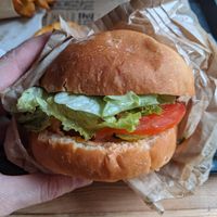 Spicy Mayo Burger! at Hank Cuisine Végétale - Archives in Paris