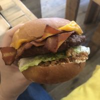 Bacon burger “La vie"  at Hank Cuisine Végétale - Archives in Paris