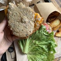 The patty was raw/The burger was a disappointment  at Hank Cuisine Végétale - Archives in Paris