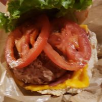 Sergent Pepper Burger. Sorry, not a high quality picture but was too delicious to get a chance to take another. at Hank Cuisine Végétale - Archives in Paris