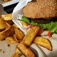 Tasty Vegan Burgers  at Hank Cuisine Végétale - Archives in Paris