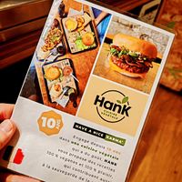 Menu at Hank Cuisine Végétale - Archives in Paris