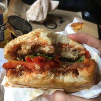 BBQ Sauce Burger  at Hank Cuisine Végétale - Archives in Paris