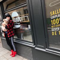 Yes it’s dog friendly too!  at Hank Cuisine Végétale - Archives in Paris