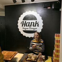 Ready to take on that hank burger meal! at Hank Cuisine Végétale - Archives in Paris