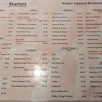 Starters at Hanako in Watford