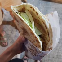 vegan kebab at Piadina Salentina in Lecce