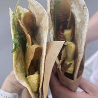 Seitan with Avocado and Seitan with Porcini   at Piadina Salentina in Lecce
