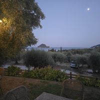 Views of turtle island. at Zefki Leeda's Slow Living Restaurant in Zakynthos