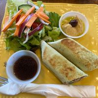 vegan wrap at Tea House 650 Cafe in Crystal River