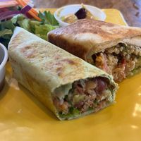 Burrito and wrap side image  at Tea House 650 Cafe in Crystal River