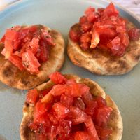 Bruschetta  at Ark Kitchen Bar in Corfu