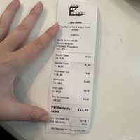 Receipt   at Let It Bloom in Valencia