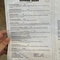 Current Menu  at Let It Bloom in Valencia