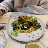 Arepa crujiente  at Let It Bloom in Valencia