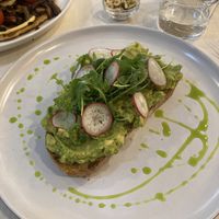 Avocado toastt  at Let It Bloom in Valencia