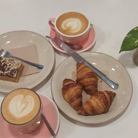 Turrón de cacahuete y chocolate. Mini croissants. at Let It Bloom in Valencia