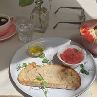 Beautifully presented, simple, delicious food. at Let It Bloom in Valencia