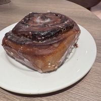 Cinnamon bun  at Filmhouse Cinema Cafe Bar in Edinburgh